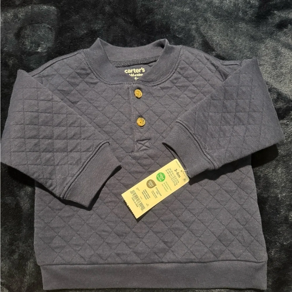 Carter's Quilted Charcoal Sweatshirt